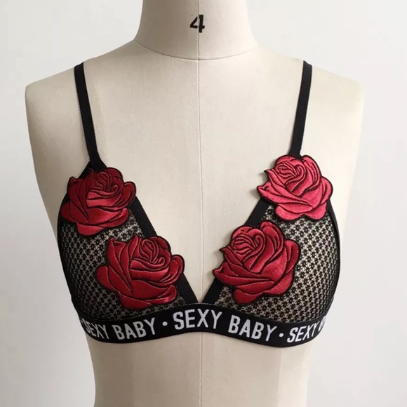 Other - 🥀 Sexy Baby Lace Embroidered Floral Bralette 🥀